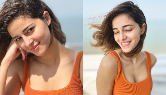 Ananya Pandey Photos: సన్ సెట్ లో సముద్రపు ఒడ్డున రౌడీ హీరోయిన్ హల్ చల్!!