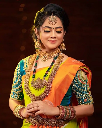 anitha sampath of tamil big boss 4 looks amazing in her bridal look