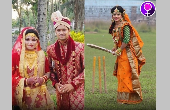 Cricketer Sanjida Islam Wedding Photoshoot మహిళా క్రికెటర్ వెడ్డింగ్ ఫొటోషూట్‌కు నెటిజన్లు ఫిదా