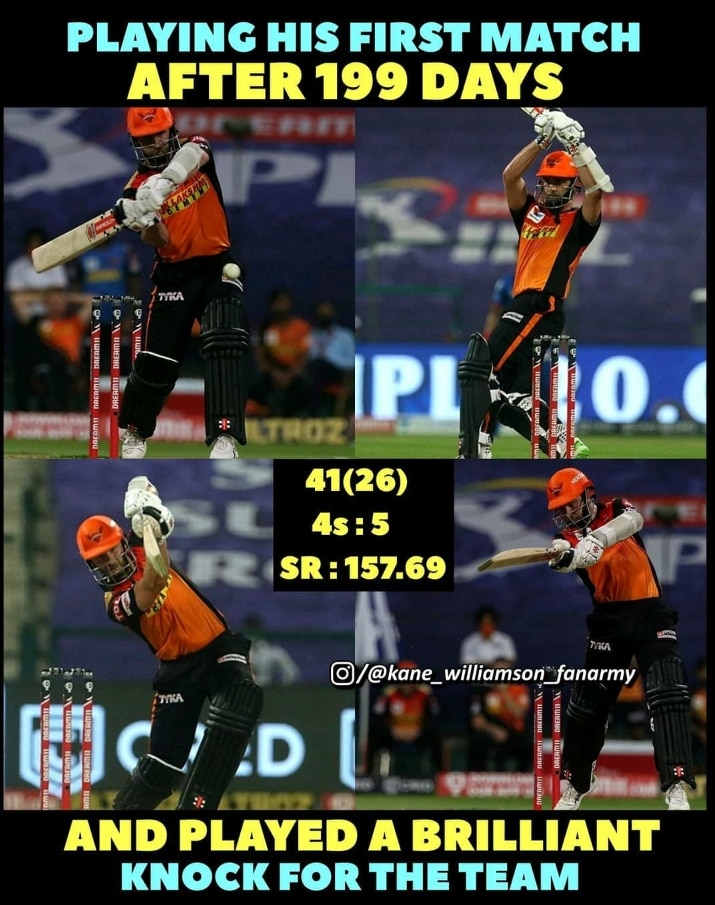 Top Telugu Memes on Kane Williamson After SRH Beats Delhi Capitals