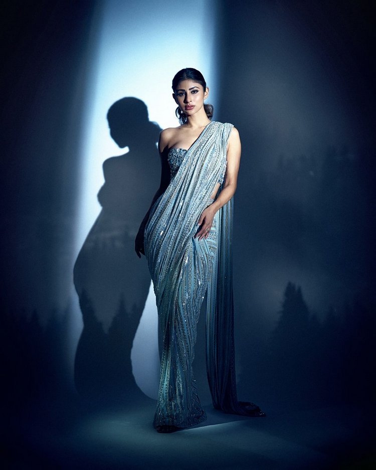 mouni roy Nagini fame ravishing in her latest saree wear goes viral on social media ta | Mouni Roy: చీరకట్టులో మరింత గ్లామరస్ గా మౌనీరాయ్ అందాల జాతర.. ఇది మాములు డోస్ కాదండోయ్.. News in