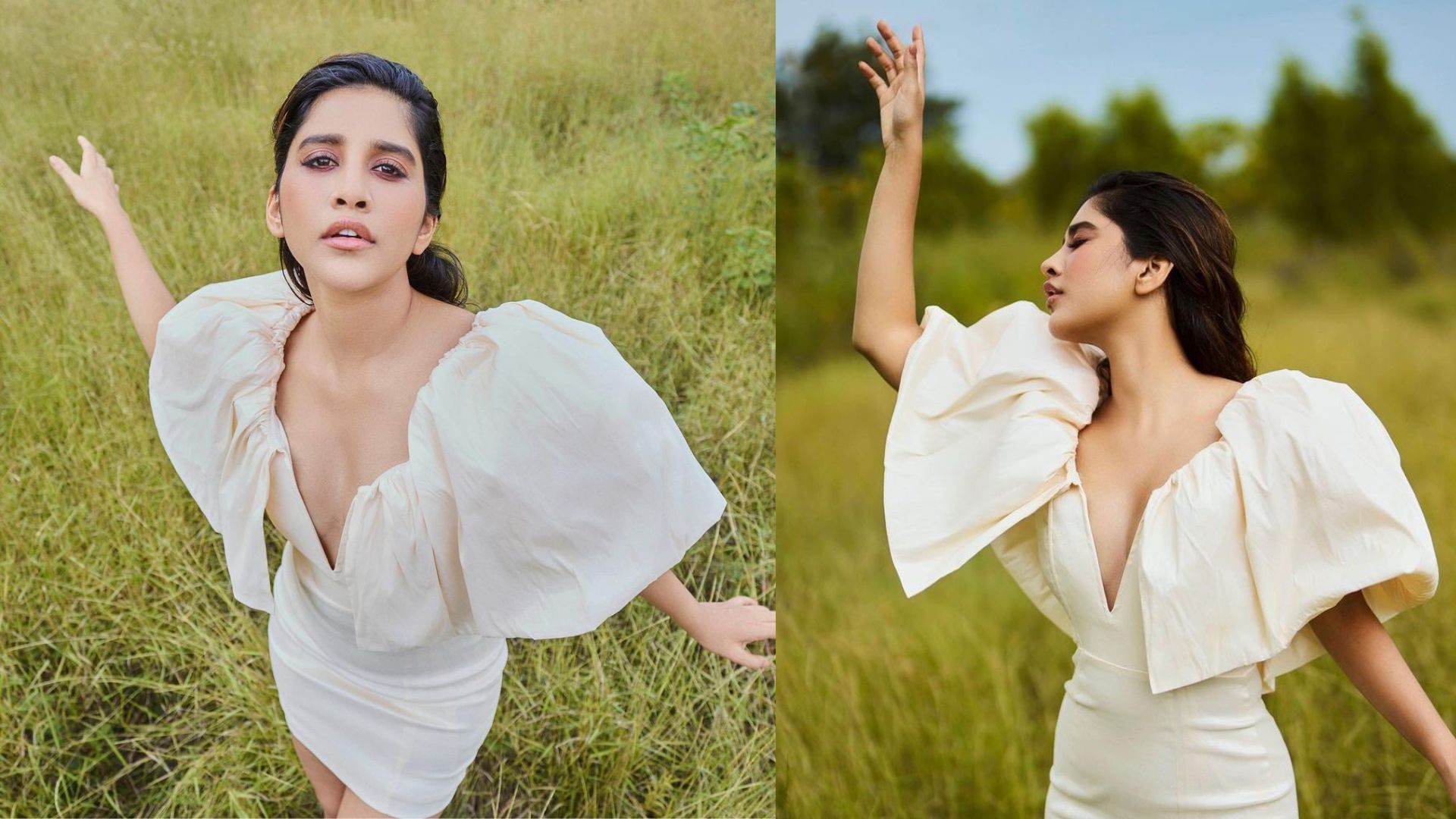 Nabha Natesh Hot Pics: పొట్టి డ్రెస్‌లో నభా నటేష్ హాట్ ట్రీట్.. క్లీవేజ్ అందాలతో &#039;ఇస్మార్ట్&#039; పోరి రచ్చ!