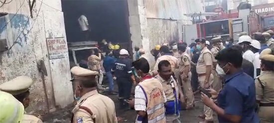 Timber Depot in Secunderabad Fired