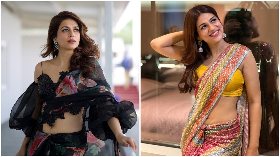 Shraddha Das Saree Pics: బ్లాక్ శారీలో శ్రద్ధా దాస్.. నాభి అందాల చూపిస్తూ..!