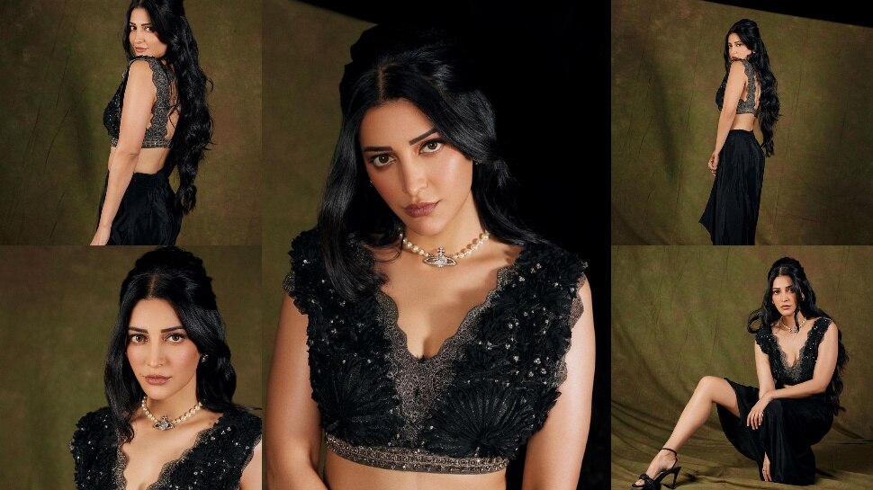 Shruti Haasan: బ్లాక్‌ డ్రెస్‌లో మంటలు రేపిన శ్రుతి హాసన్.. గ్లామర్ హద్దులు చెరిపేసిన బ్యూటీ