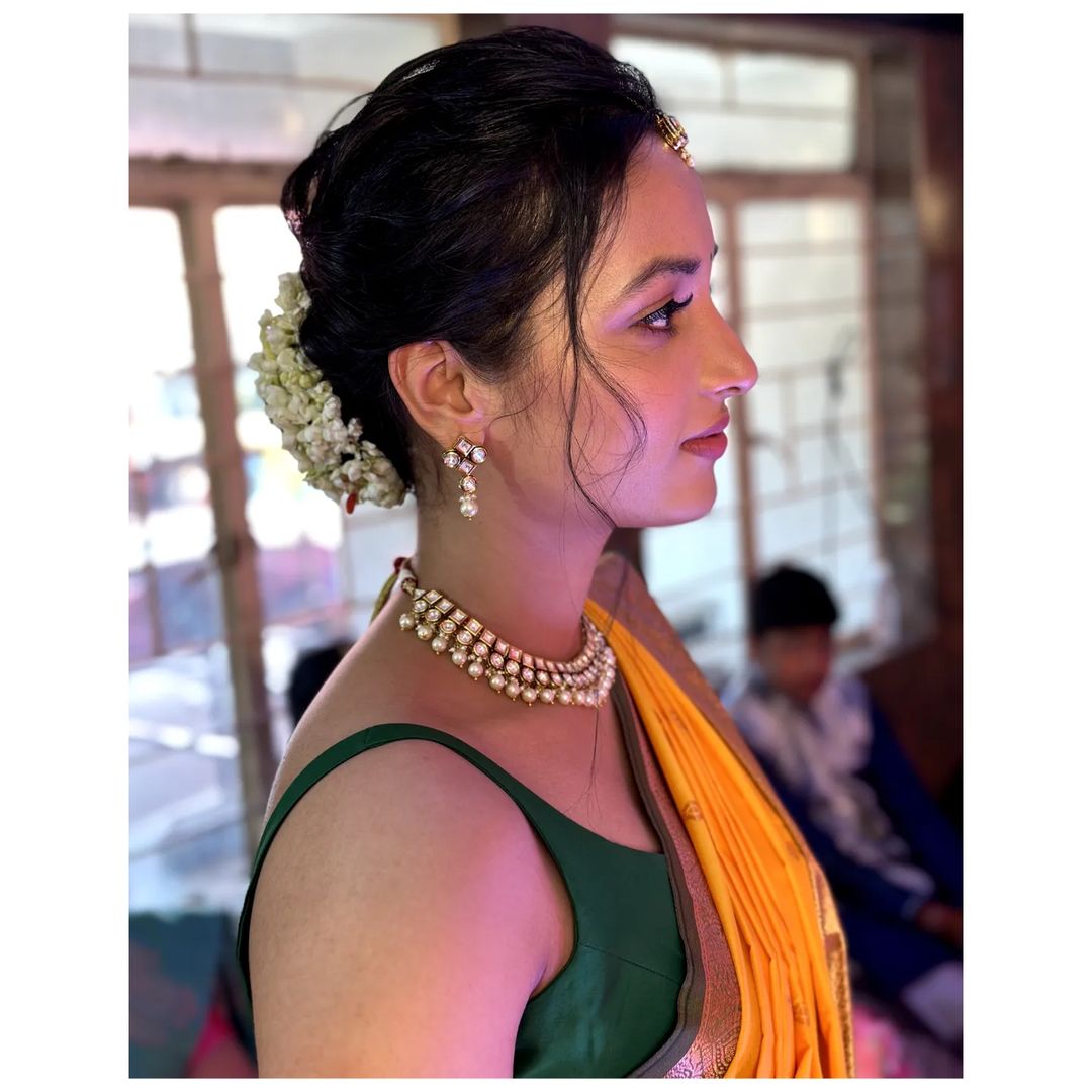 Kgf Actress Srinidhi Shetty shares saree pics in instagram | చీరలో మెరిసిన  కేజీఎఫ్ బ్యూటీ.. శ్రీనిధి శెట్టి లేటెస్ట్ ఫొటోలు News in Telugu