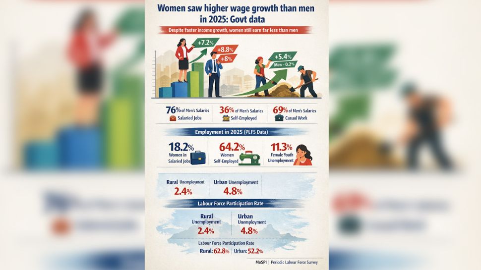 Women Income gender wage gap india 2025 report women income vs men ...