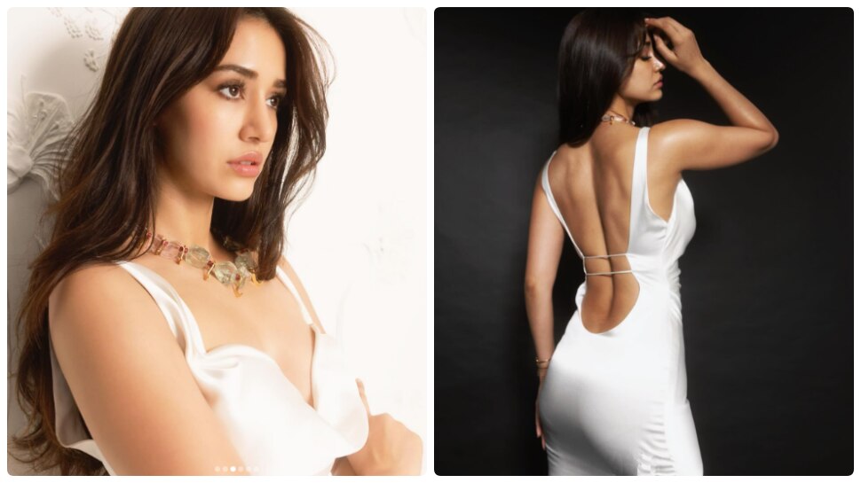 Disha Patani Pics: టైట్ వైట్ డ్రెస్ లో రెచ్చిపోయిన దిశా పటాని, హాట్ పిక్స్ వైరల్