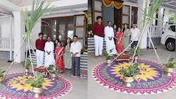 KCR Sankranti: సంక్రాంతి పండుగలో తొలి సీఎం కేసీఆర్‌.. సంబరాల ఫొటోలు వైరల్‌