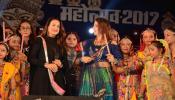 Ameesha Patel enjoys Dandiya night at Dussehra Mahotsav in Patna