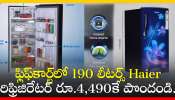 Refrigerator Price Cut: ఫ్లిఫ్‌కార్ట్‌లో 190 లీటర్స్‌ Haier రిఫ్రిజిరేటర్ రూ.4,490కే పొందండి.. ఫీచర్స్‌, స్పెషిఫికేషన్స్‌!