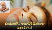 Sandalwood For Skin: చందనంతో.. అందానికి మెరుగులు పెట్టండిలా..!