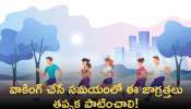 Walking Tips: వాకింగ్ చేసేటప్పుడు పాటించాల్సిన జాగ్రత్తలు ఏంటో తెలుసా?