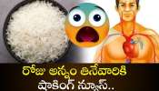 Rice Latest Side Effects: అన్నం అతిగా తింటున్నారా? మీకోసం హాస్పిటల్లో బెడ్ రెడీ ఉన్నట్లే..