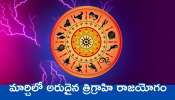 Rare Trigrahi Raja Yoga: మార్చిలో అరుదైన త్రిగ్రాహి రాజయోగం.. ఈ రాశుల వారు లక్కీ భాస్కర్‌లా కోట్లు సంపాదించడం ఖాయం..