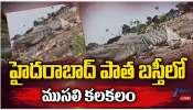 Crocodile Spotted In musi river: భాగ్యనగరం పాతబస్తీలో మొసలి కలకలం.. 