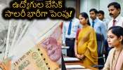 Salary Hike: ఉద్యోగులకు సంక్రాంతి కానుక..17 శాతం జీతాల పెంపునకు ప్రభుత్వం గ్రీన్సిగ్నల్?!..మూడేళ్ల నిరీక్షణకు తెర! Salary Hike: ఉద్యోగులకు సంక్రాంతి కానుక..17 శాతం జీతాల పెంపునకు ప్రభుత్వం గ్రీన్సిగ్నల్?!..మూడేళ్ల నిరీక్షణకు తెర!