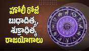 Holi Lucky Horoscope 2026: హోలీ రోజే బుధాదిత్య, శుక్రాధిత్య రాజయోగాలు.. ఊహించని స్థాయిలో లాభాలు పొందే రాశులు ఇవే..
