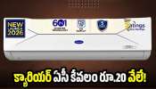 Carrier 2026 Model AC: ఫ్లిప్‌కార్ట్‌ దిమ్మతిరిగే ఏసీ ఆఫర్స్‌.. క్యారియర్ ఏసీ కేవలం రూ.20 వేలే!