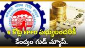 Epfo Good News: 6 కోట్ల EPFO సభ్యులందరికీ కేంద్రం గుడ్‌ న్యూస్‌.. జీవిత బీమా రూ.7 లక్షలకు పెంపు!