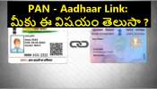 PAN Card, Aadhaar Card Linking: పాన్ కార్డు, ఆధార్ కార్డ్ లింకింగ్ ఎవరెవరికి అవసరం లేదంటే..