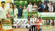 Ram Charan - RC16 Pooja Ceremony: అట్టహాసంగా రామ్ చరణ్, జాన్వీ కపూర్‌ల కొత్త చిత్రం ప్రారంభం..  క్లాప్ కొట్టిన చిరంజీవి.. 