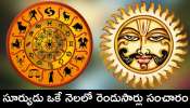 Sun Transit 2025: చాలా ఏళ్ల తర్వాత సూర్యుడు ఒకే నెలలో రెండుసార్లు సంచారం.. ఈ రాశులవారికి బిగ్‌ జాక్‌పాట్‌..