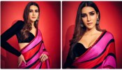 Kriti Sanon pics: చీరలో కుర్రాళ్లకు చెమటలు పట్టిస్తున్న కృతి సనన్, పిక్స్ వైరల్