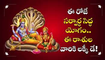 Sarvartha Siddhi Yoga 2025: ఈ రోజే సర్వార్ధ సిద్ధ యోగం.. ఈ రాశుల వారికి లక్కీ డే.. సక్సెస్‌కి బ్రాండ్ అంబాసిడర్ వీరే!