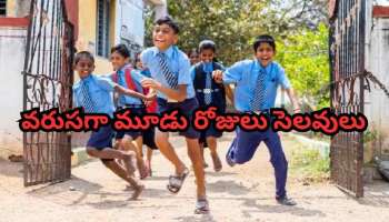 Holidays For 3 Days: తెలుగు రాష్ట్రాలలో వరుసగా మూడు రోజులు సెలవులు.. విద్యార్థులకు బిగ్ రిలీఫ్