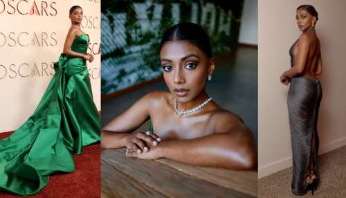 Charithra Chandran: ఆస్కార్‌ రెడ్‌కార్పెట్‌పై మెరిసిన డస్కీ బ్యూటీ.. ఎవరీ చరిత్రా చంద్రన్‌?