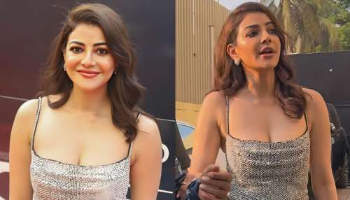 Kajal Aggarwal: హాట్ క్లీవేజ్ షోతో పరువాల విందు చేసిన కాజల్ అగర్వాల్.. ఓ బిడ్డకు తల్లైనా ఎక్కడా తగ్గని చందమామ.. 