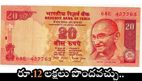 Old Rs.20 Notes: పాత రూ.20 నోట్లు ఉంటే.. ఇప్పుడే రూ.12 లక్షలు పొందవచ్చు..ఎలాగంటే.. 