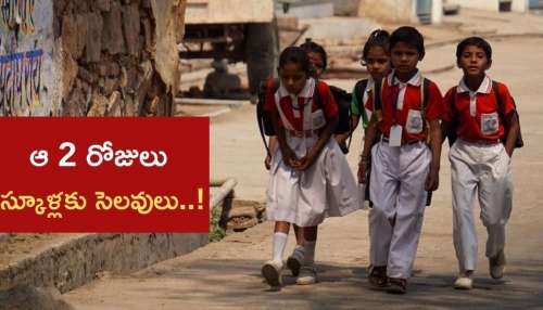 School Holidays: విద్యార్థులకు భారీ గుడ్‌న్యూస్‌.. ఆ 2 రోజులు స్కూళ్లకు సెలవులే..!