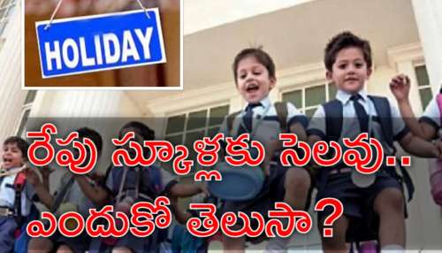 School Holiday: రేపు స్కూళ్లు, కాలేజ్‌లకు సెలవు.. ప్రభుత్వం ఉత్తర్వులు జారీ!