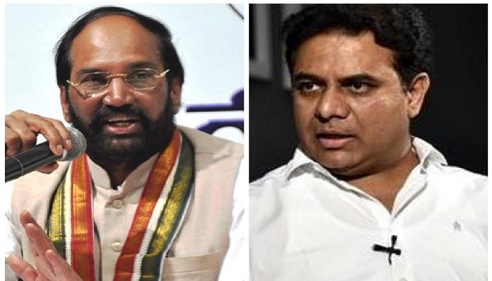 కేటీఆర్ సవాల్ని స్వీకరిస్తూనే, కేసీఆర్కి ఉత్తమ్ కుమార్ రెడ్డి మరో సవాల్ కేటీఆర్ సవాల్ని స్వీకరిస్తూనే, కేసీఆర్కి ఉత్తమ్ కుమార్ రెడ్డి మరో సవాల్