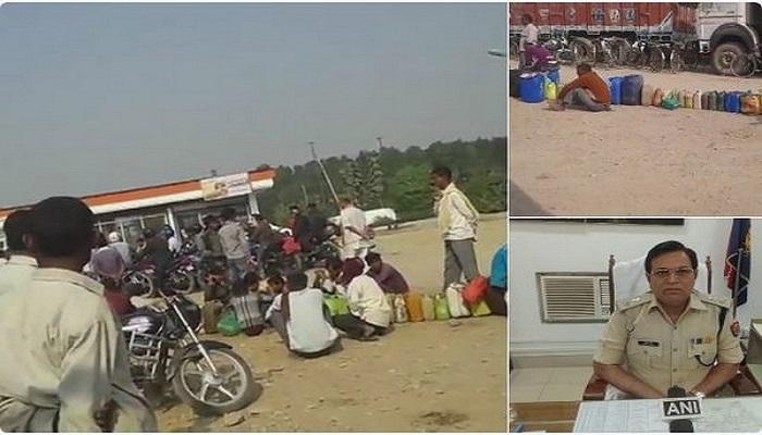 పెట్రోల్ కోసం సరిహద్దు దాటుతున్న వాహనదారులు పెట్రోల్ కోసం సరిహద్దు దాటుతున్న వాహనదారులు