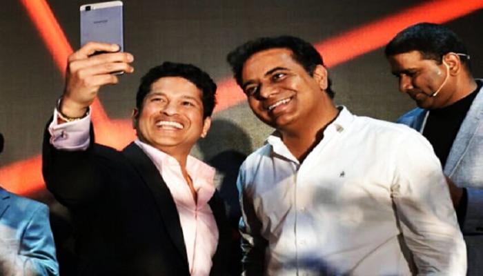 కేటీఆర్కు థ్యాంక్స్ చెప్పిన సచిన్ కేటీఆర్కు థ్యాంక్స్ చెప్పిన సచిన్
