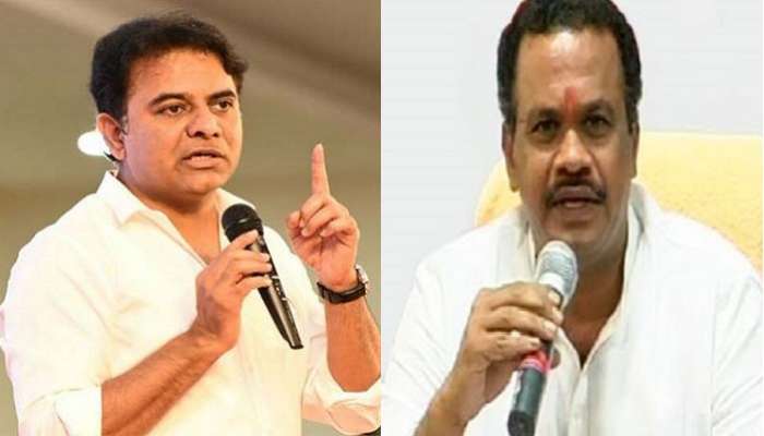 కేటీఆర్ సవాల్ ను స్వీకరించిన కోమటిరెడ్డి ;  కూటమి ఓడితే రాజకీయ సన్యాసానికి సిద్ధమే