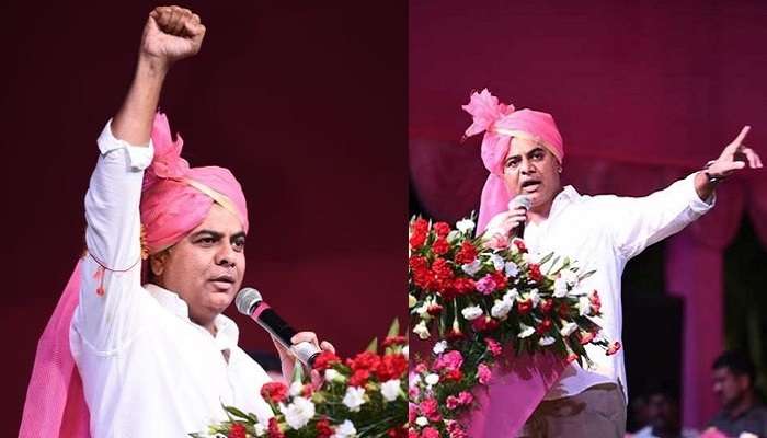 అదే సుముహూర్తానికి బాధ్యతలు స్వీకరించిన కేటీఆర్ ! అదే సుముహూర్తానికి బాధ్యతలు స్వీకరించిన కేటీఆర్ !