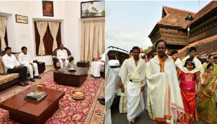 కేరళ సీఎం పినరయి విజయన్తో తెలంగాణ సీఎం కేసీఆర్ భేటి కేరళ సీఎం పినరయి విజయన్తో తెలంగాణ సీఎం కేసీఆర్ భేటి
