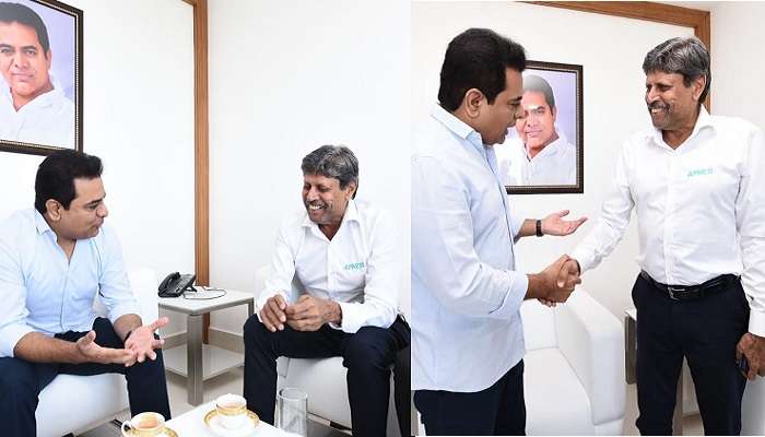 Kapil Dev meets Ktr | మంత్రి కేటీఆర్‌తో కపిల్ దేవ్ భేటీ