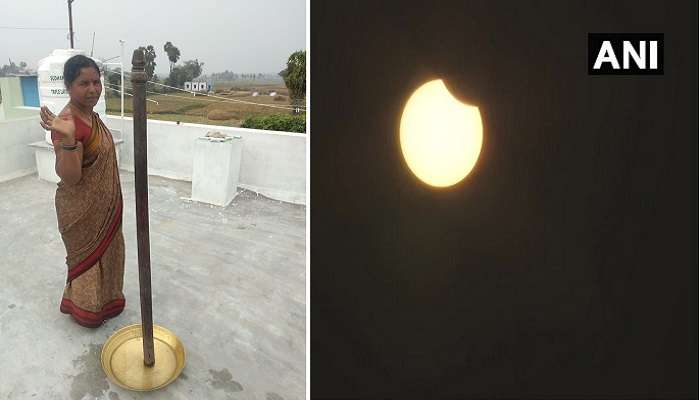 Solar eclipse traditions : సూర్య గ్రహణం రోజున వింత ఆచారం