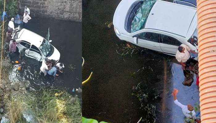 కరీంనగర్ మానేరు వంతెనపై కారు ప్రమాదం కరీంనగర్ మానేరు వంతెనపై కారు ప్రమాదం