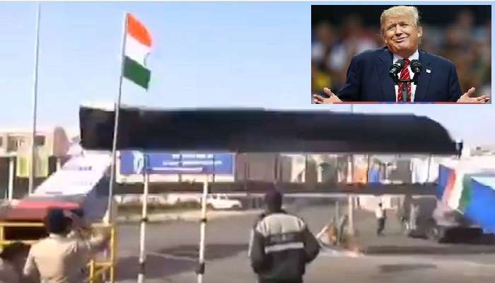 Donald Trump Visit in India: భారత్‌ పర్యటనకు డొనాల్డ్ ట్రంప్.. కూలిన స్వాగత ద్వారాలు