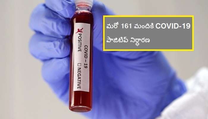COVID-19 updates: మరో 161 మందికి కరోనా పాజిటివ్ 