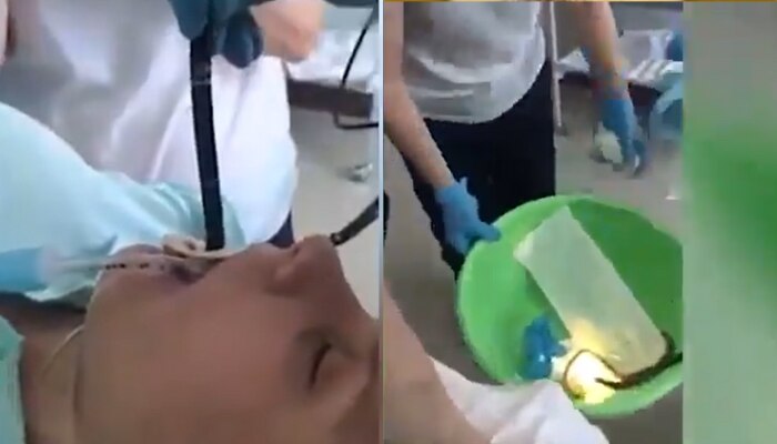 Shocking Video: మహిళ నోటి నుంచి బయటికి వచ్చిన 4 అడుగుల పాము Shocking Video: మహిళ నోటి నుంచి బయటికి వచ్చిన 4 అడుగుల పాము