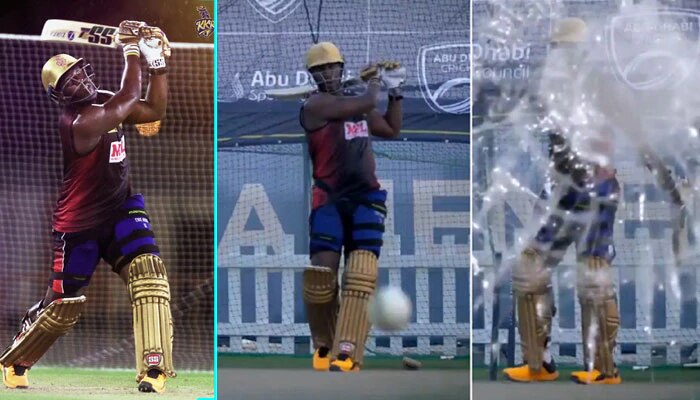 Andre Russell: కెమెరాను షేక్ చేసిన రస్సేల్ షాట్ Andre Russell: కెమెరాను షేక్ చేసిన రస్సేల్ షాట్
