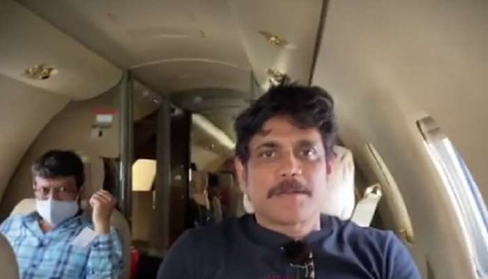 Watch Nagarjuna taking charter flight: బిగ్ బాస్ 4 తెలుగు షూటింగ్ కోసం చార్టర్ ఫ్లైట్‌లో నాగ్