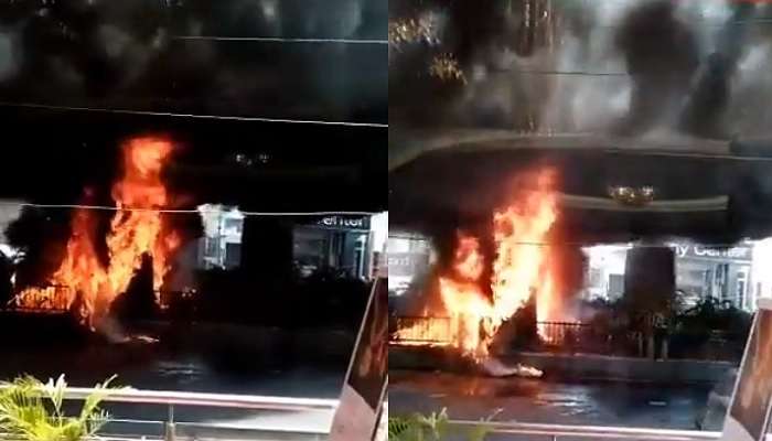 Fire Accident: పంజాగుట్ట ఫ్లై ఓవ‌ర్ వ‌ద్ద అగ్ని ప్రమాదం, భారీగా ట్రాఫిక్ జామ్‌